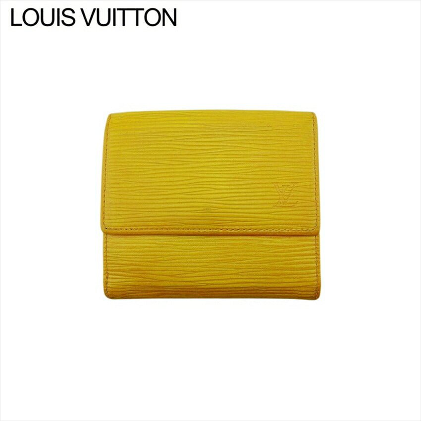 Louis Vuitton Bifold M63489 yellow Porte Monnaie Wallet Case