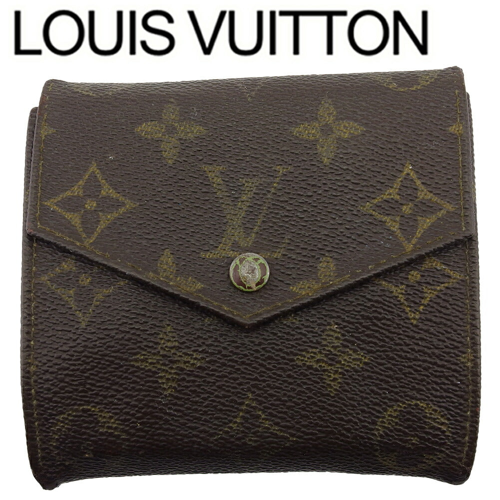 Louis Vuitton Bifold M61660 Portonebi old Brown Beige Wallet Case T22157