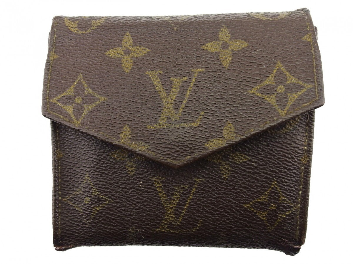 Louis Vuitton Bifold M61660 Portonebi old Brown Beige Wallet Case T22157