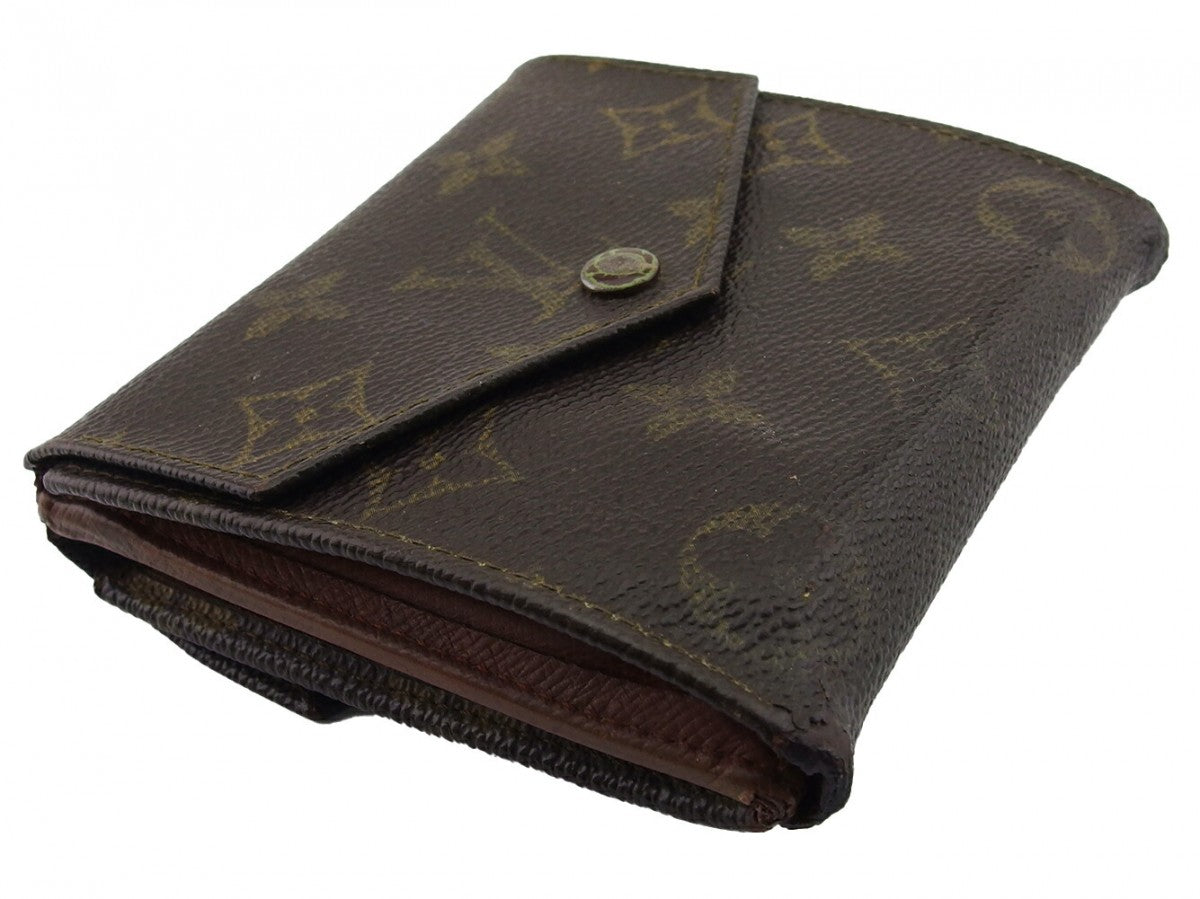 Louis Vuitton Bifold M61660 Portonebi old Brown Beige Wallet Case T22157
