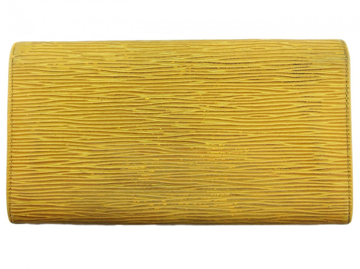 Louis Vuitton Long Purse M63579 Tassiri Yellow Wallet Case T22159