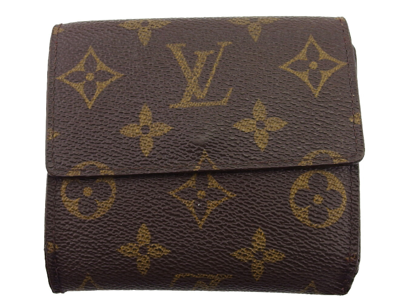 Louis Vuitton Bifold M61652 Porte Monnaie Billets Brown Beige Gold Wallet Case T22173