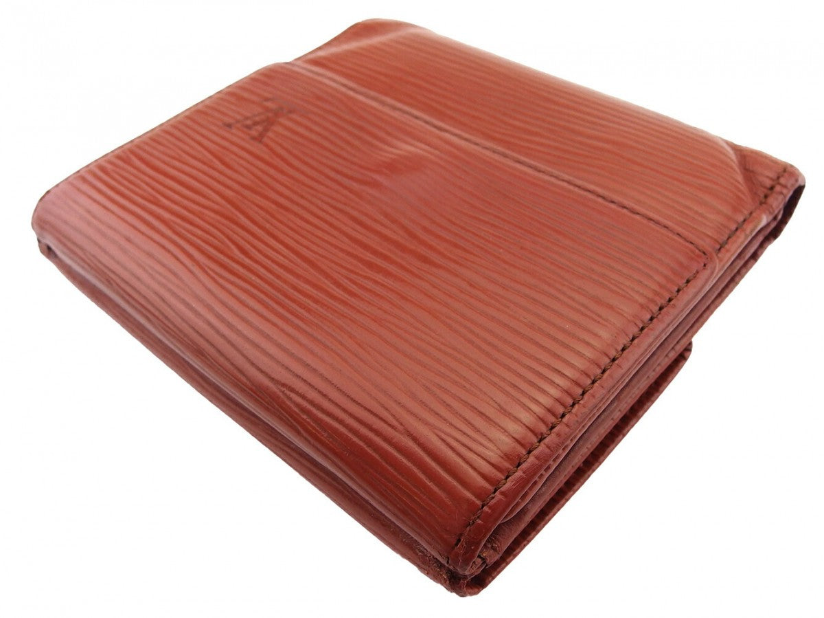 Louis Vuitton Bifold M63483 Porte Monnaie Billets Brown Wallet Case