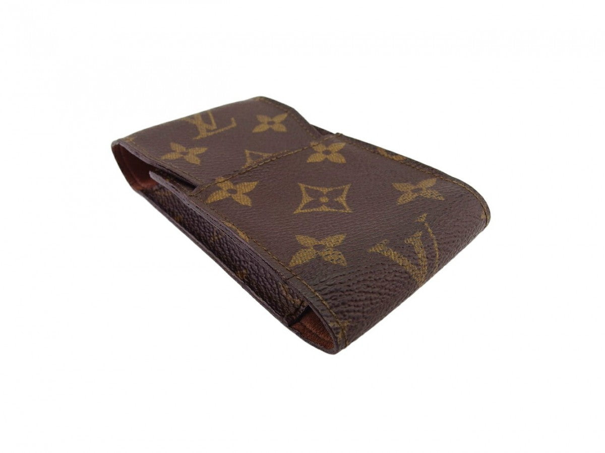 Louis Vuitton Cigarette M63024 Etui cigarette Brown Beige Handbag T22321