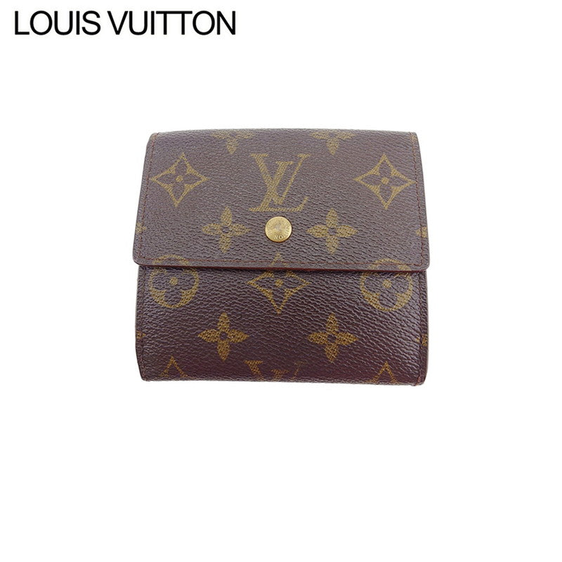Louis Vuitton Bifold M61652 Porte Monnaie Billets Brown Beige Gold Wallet Case T22420