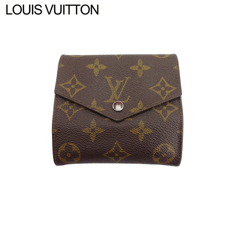 Louis Vuitton Bifold M61660 Portonebi old Brown Beige Wallet Case T22498