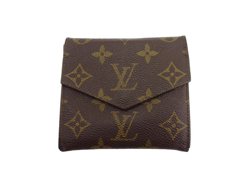 Louis Vuitton Bifold M61660 Portonebi old Brown Beige Wallet Case T22498
