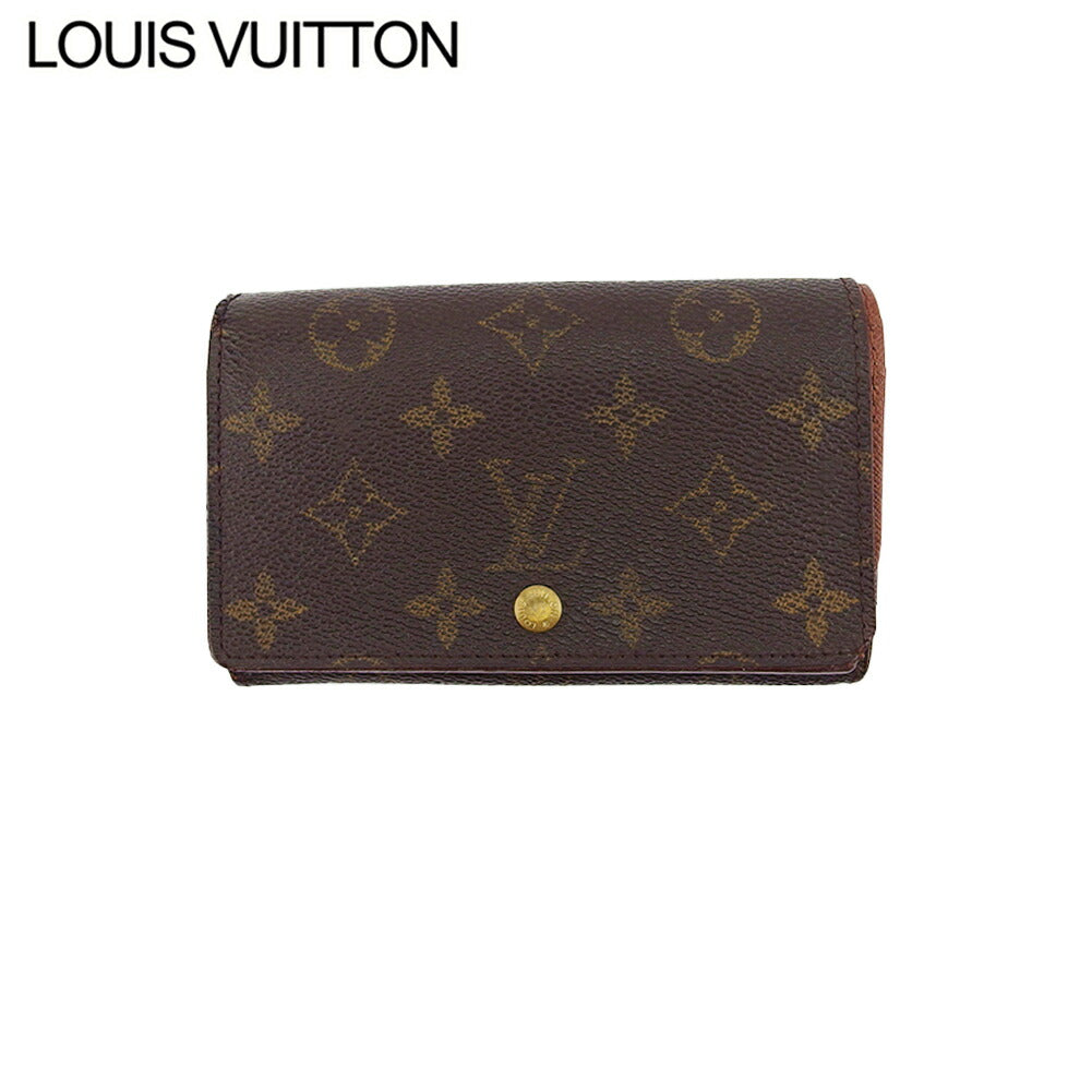 Louis Vuitton Long Purse M61730 Portonebi Tresol Brown Beige Gold Wallet Case