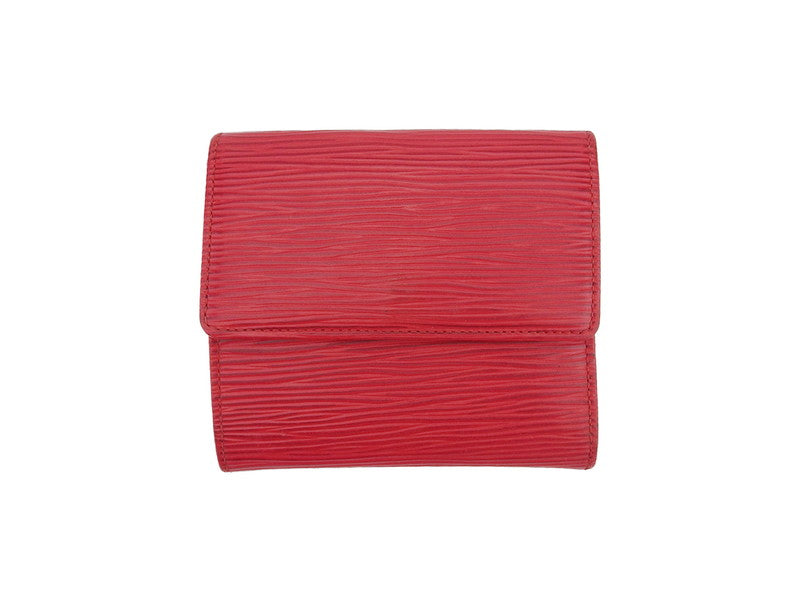 Louis Vuitton Bifold M63487 Porte Monnaie Billets Red Wallet Case
