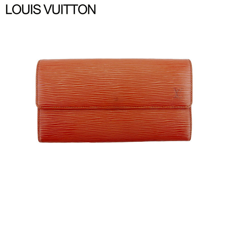 Louis Vuitton Long Purse M63573 Pochette Porto Brown Gold Wallet Case