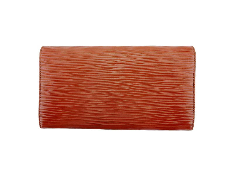 Louis Vuitton Long Purse M63573 Pochette Porto Brown Gold Wallet Case