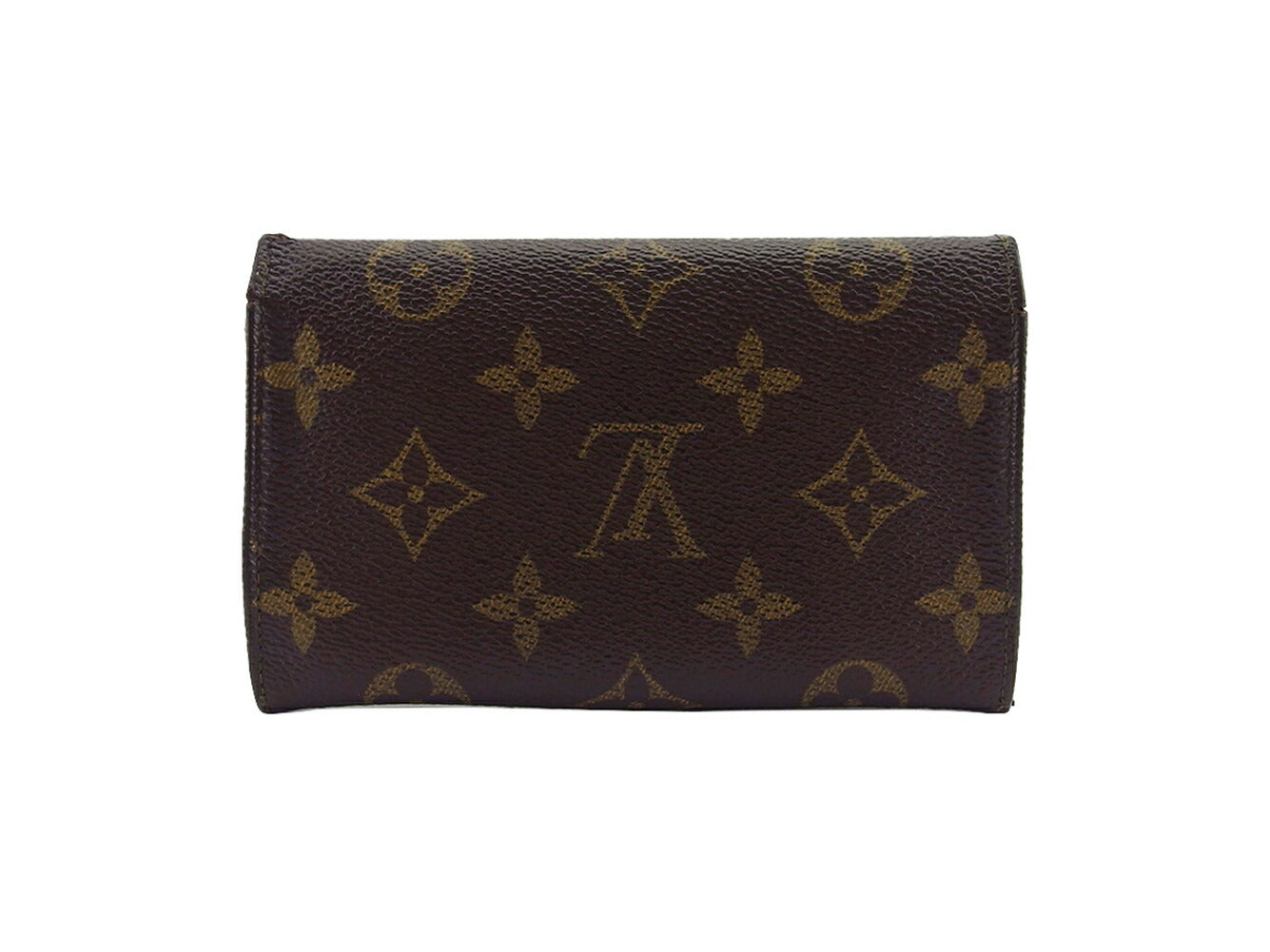 Louis Vuitton Bifold M61735 Porto Monezup Brown Wallet Case