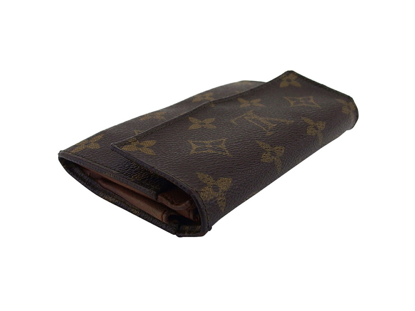 Louis Vuitton Bifold M61735 Porto Monezup Brown Wallet Case