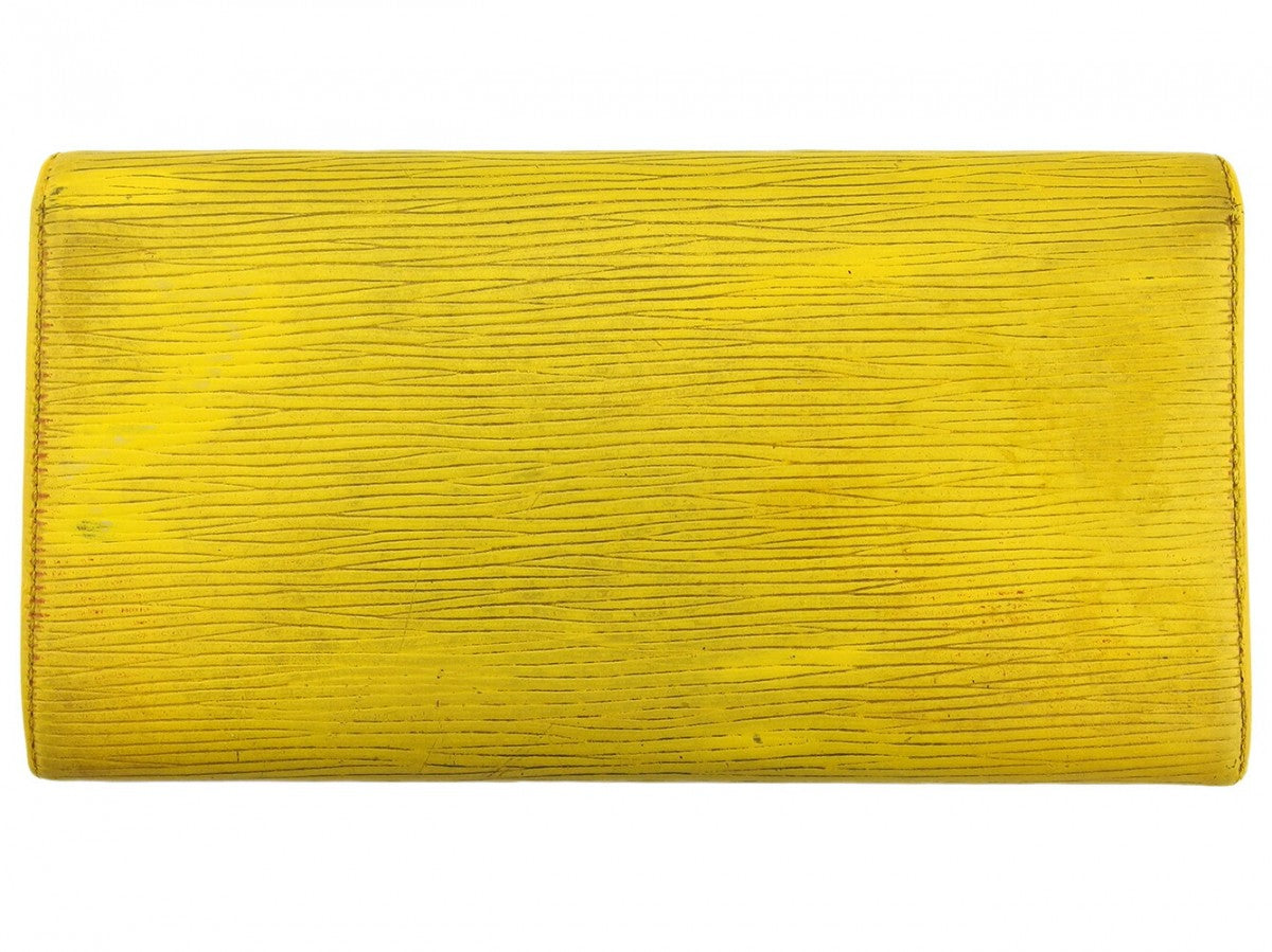 Louis Vuitton Long Purse M63579 Tassiri Yellow Wallet Case
