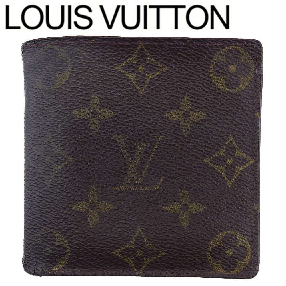 Louis Vuitton Bifold M61665 x Porte Billets Brown Beige Wallet Case