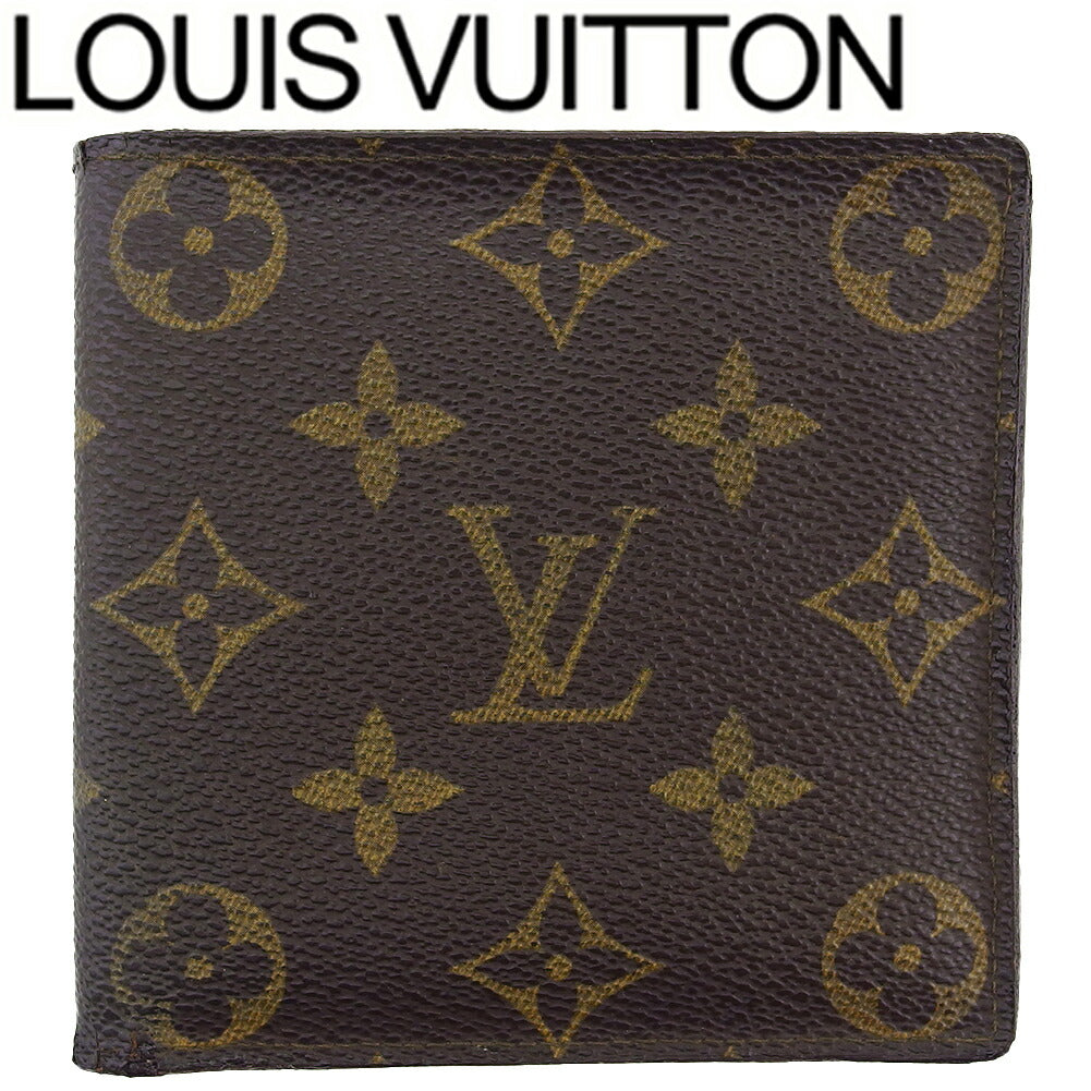 Louis Vuitton Bifold M61665 Porte Billets Cartes Brown Beige Wallet Case
