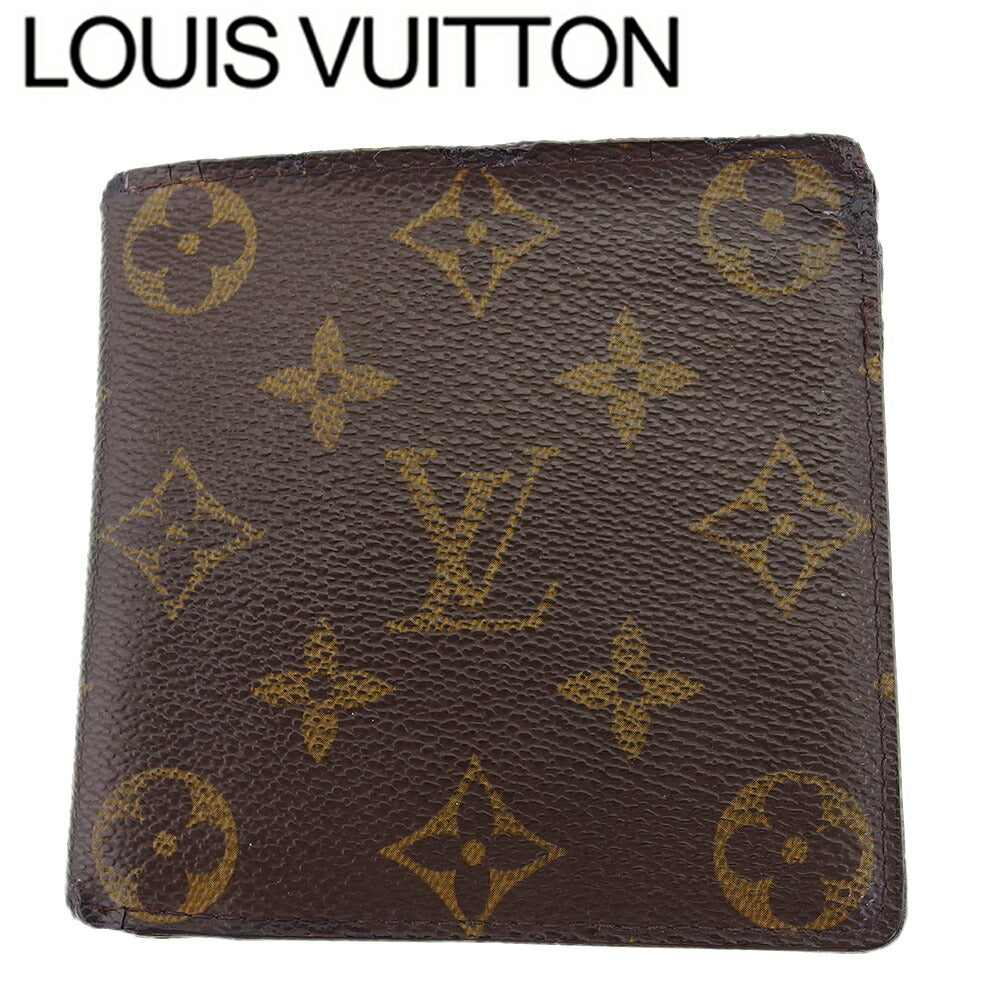 Louis Vuitton Bifold M61665 Porte Billets Cartes Brown Beige Wallet Case T23633