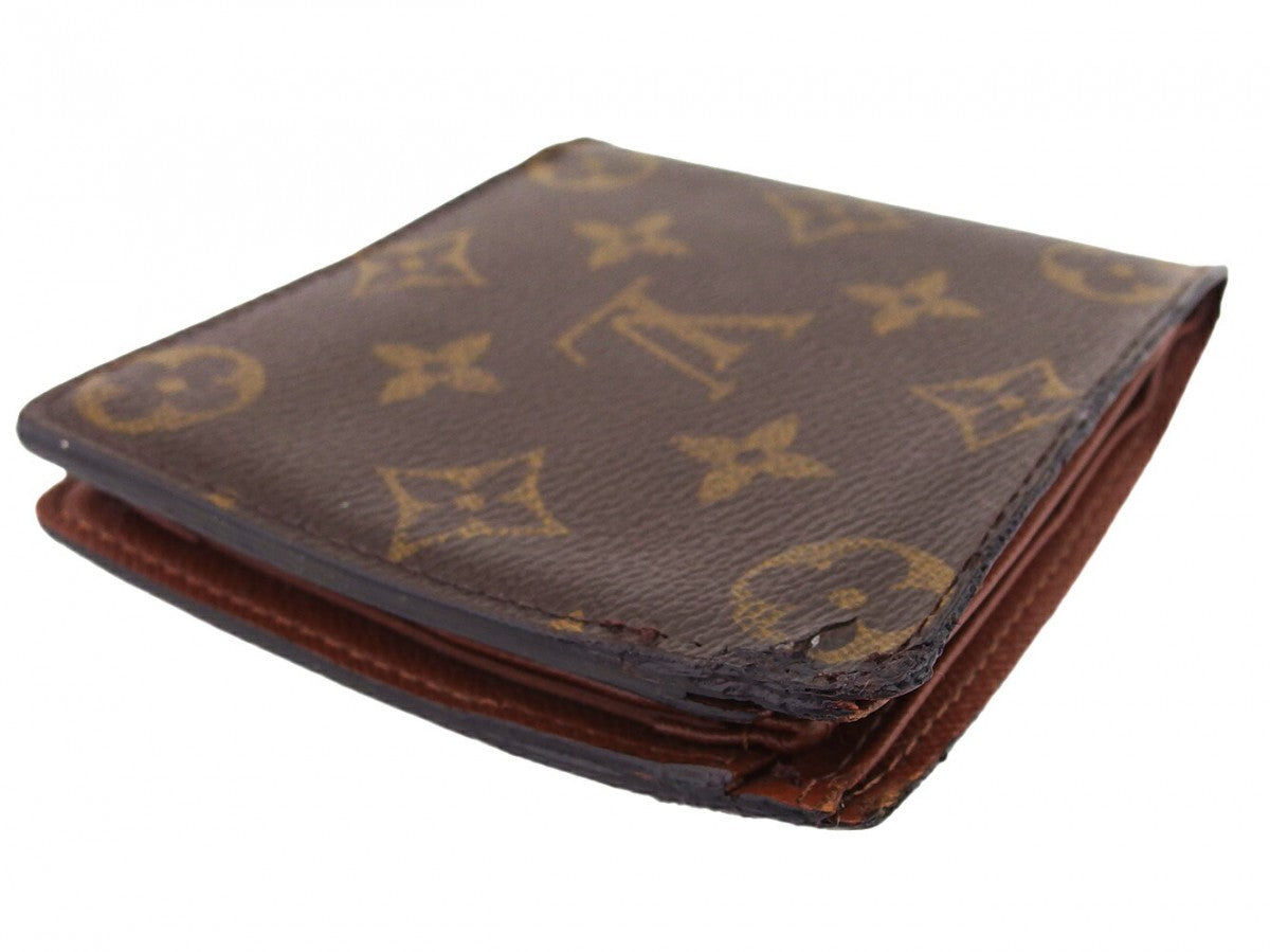 Louis Vuitton Bifold M61665 Porte Billets Cartes Brown Beige Wallet Case T23633