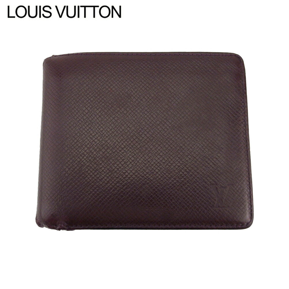 Louis Vuitton Bill Compartment Purple Porte BilletsCartes Brown Handbag