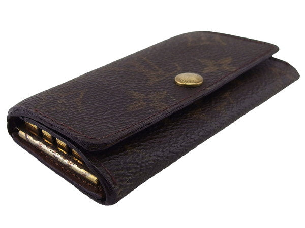 Louis Vuitton Key holder Dark x Brown Beige Key Chain