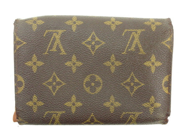 Louis Vuitton Tri-fold M61202 Porte TresorEtui Papie Brown Wallet Case T2696