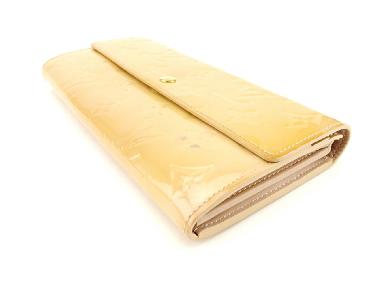 Louis Vuitton Long Purse M91171 Portefeuille Sarah Beige Wallet Case