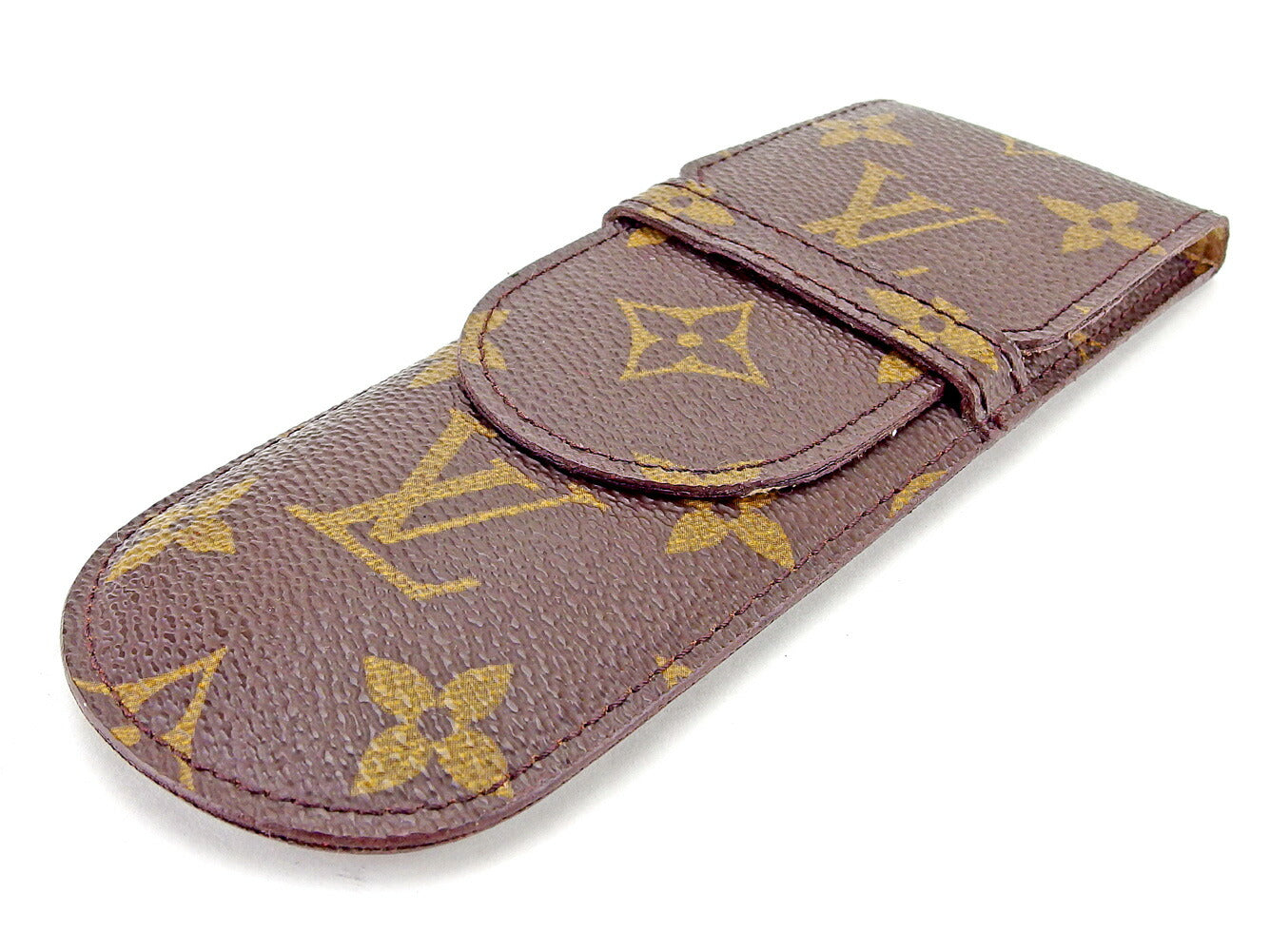 Louis Vuitton pencil M62990 Etui Styro Brown Handbag