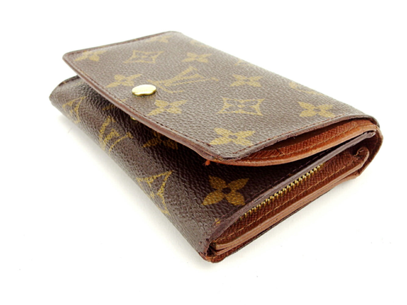 Louis Vuitton Long Purse M61730 Portonebi Tresol Brown Wallet Case T6168