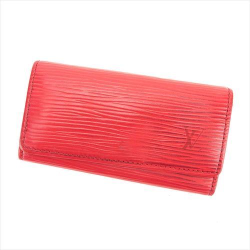Louis Vuitton Key holder M63827 Multicles4 Red Gold Key Chain T6288