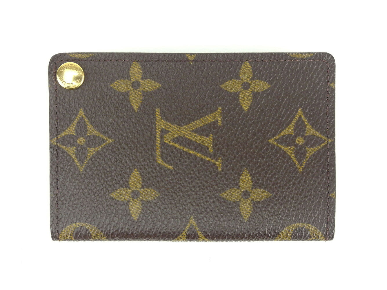 Louis Vuitton name holder M60937 Porte Cartes Brown Wallet Case