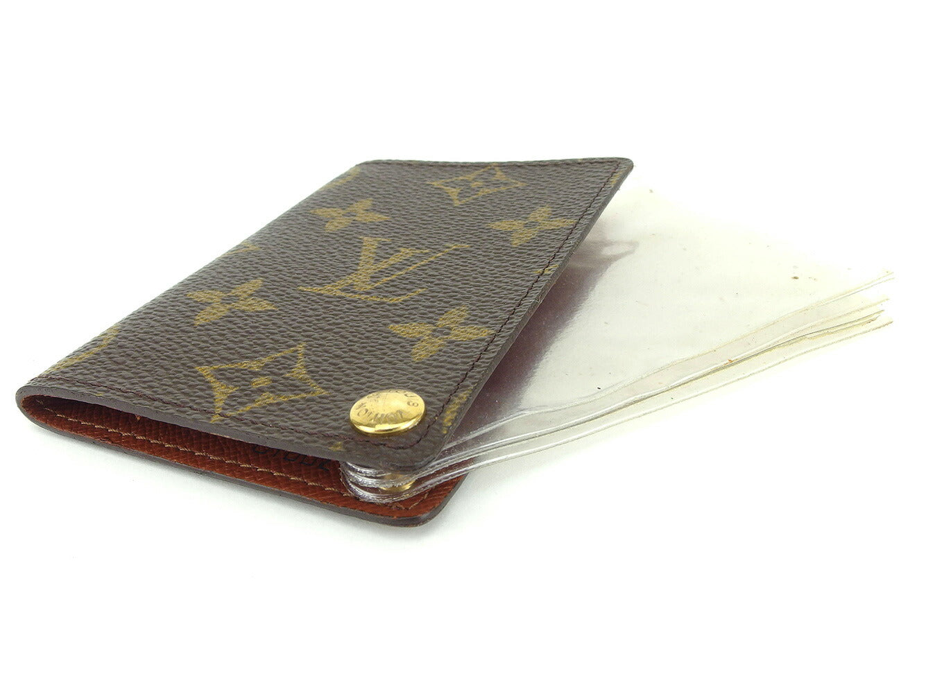 Louis Vuitton name holder M60937 Porte Cartes Brown Wallet Case