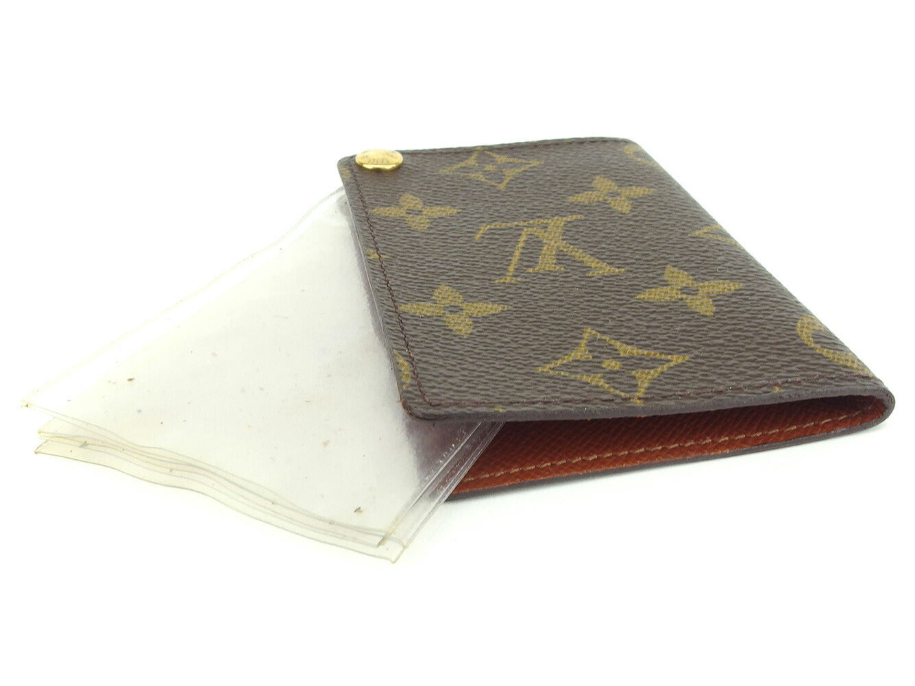 Louis Vuitton name holder M60937 Porte Cartes Brown Wallet Case