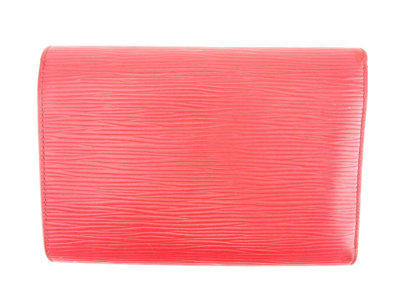 Louis Vuitton Tri-fold M6371E Porte TresorEtui Papie Red Wallet Case