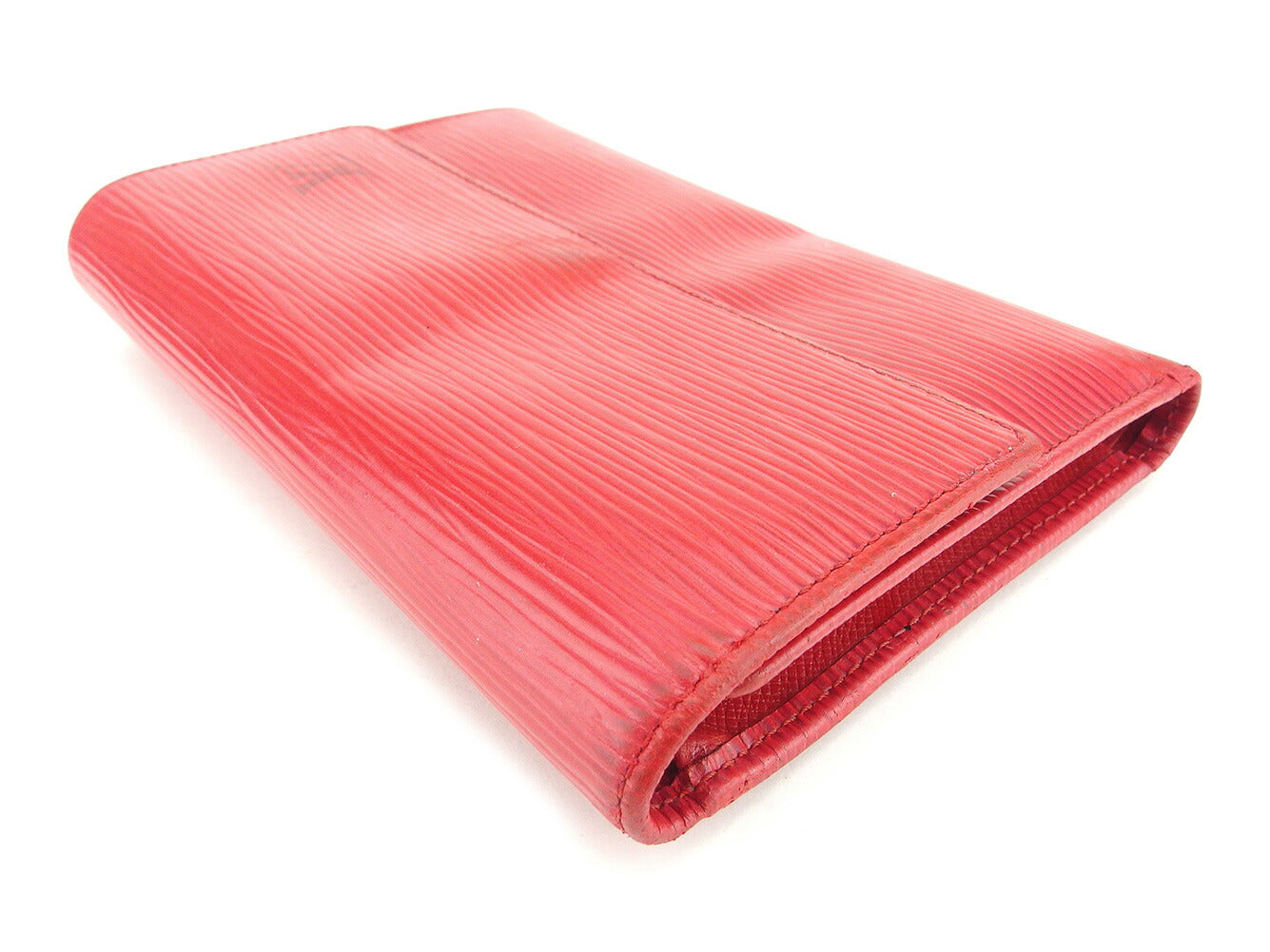 Louis Vuitton Tri-fold M6371E Porte TresorEtui Papie Red Wallet Case