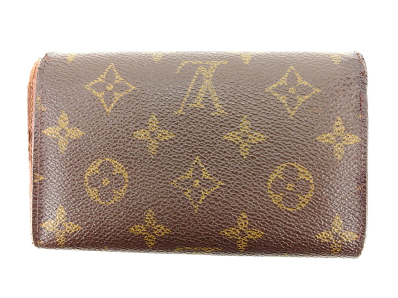Louis Vuitton Long Purse M61730 Portonebi Tresol Brown Beige Gold Wallet Case T7585