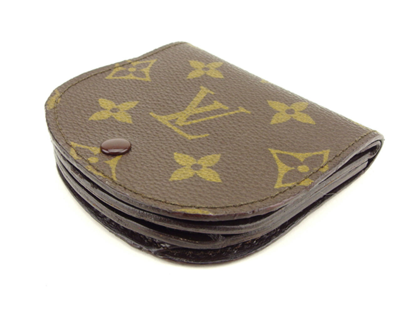Louis Vuitton Coin M61970 Porto Moneg Brown Handbag T7999