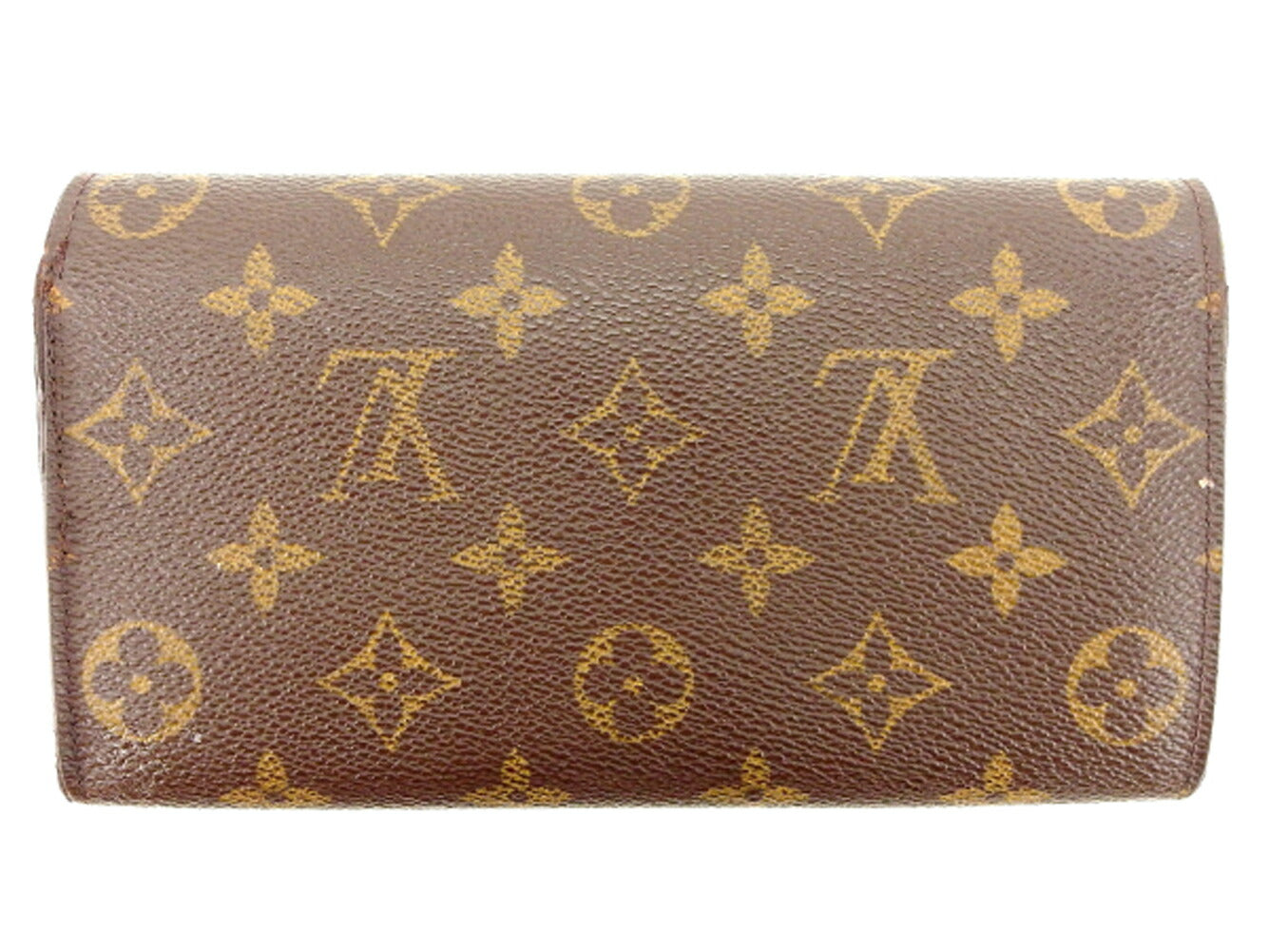 Louis Vuitton Long Purse M61725 Pochette Porto Brown Wallet Case T8322
