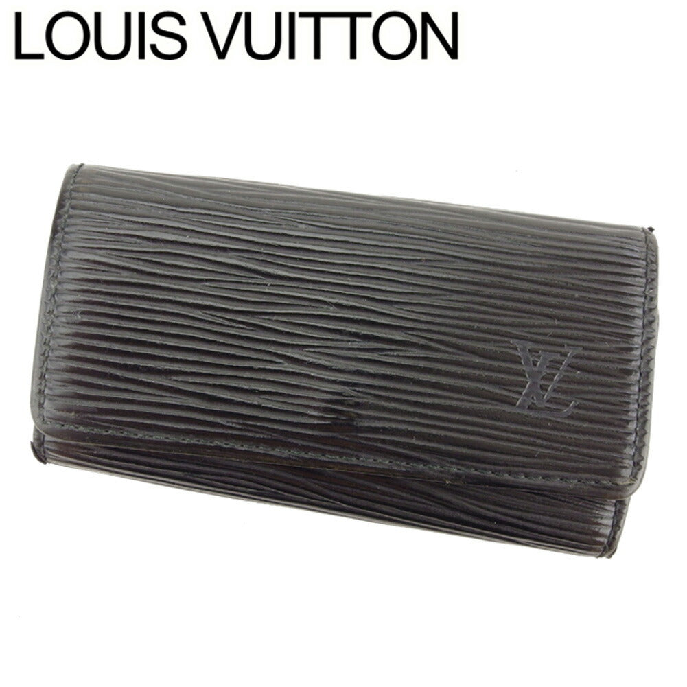Louis Vuitton Key holder M63822 Multicles4 Black Key Chain T8372