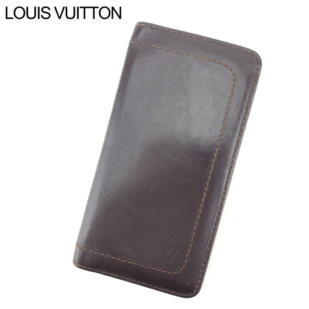 Louis Vuitton Bill Compartment M92999 Porte Valeurs Brown Handbag T9100