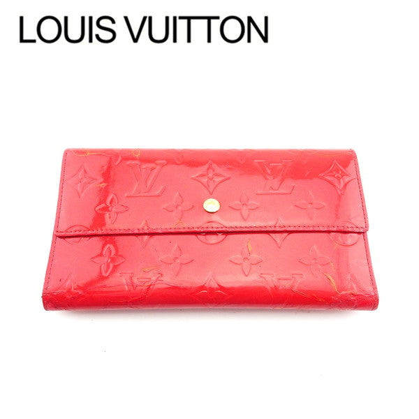 Louis Vuitton Long Purse M91165 Porte Tresor Red Wallet Case