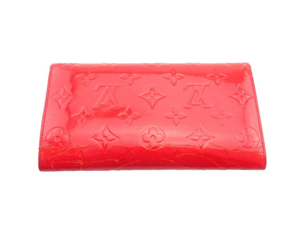 Louis Vuitton Long Purse M91165 Porte Tresor Red Wallet Case
