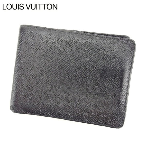 Louis Vuitton Bill Compartment M30482 Porte Billets6Cartes Black Handbag T9670