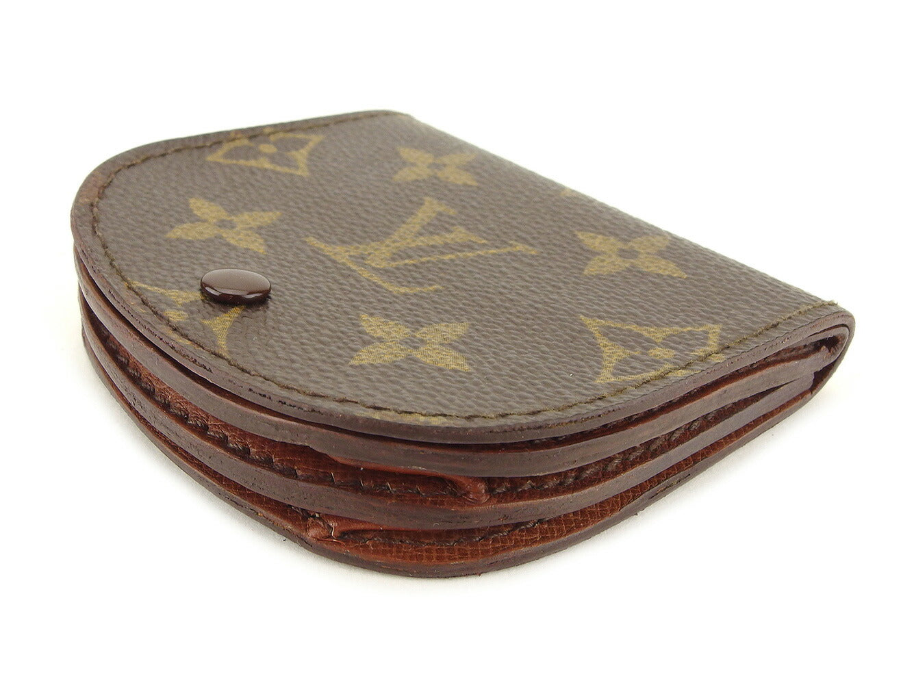 Louis Vuitton Coin M61970 Porto Moneg Brown Handbag T9743