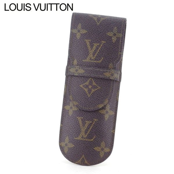 Louis Vuitton pencil M62990 Etui Stylo Brown Beige Handbag T9774