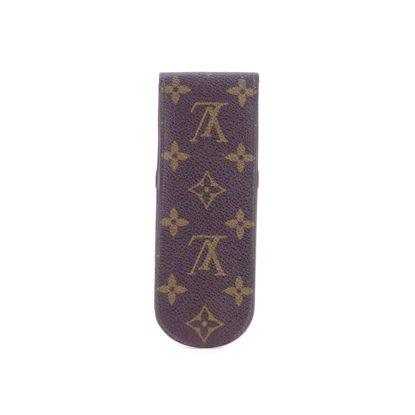 Louis Vuitton pencil M62990 Etui Stylo Brown Beige Handbag T9774