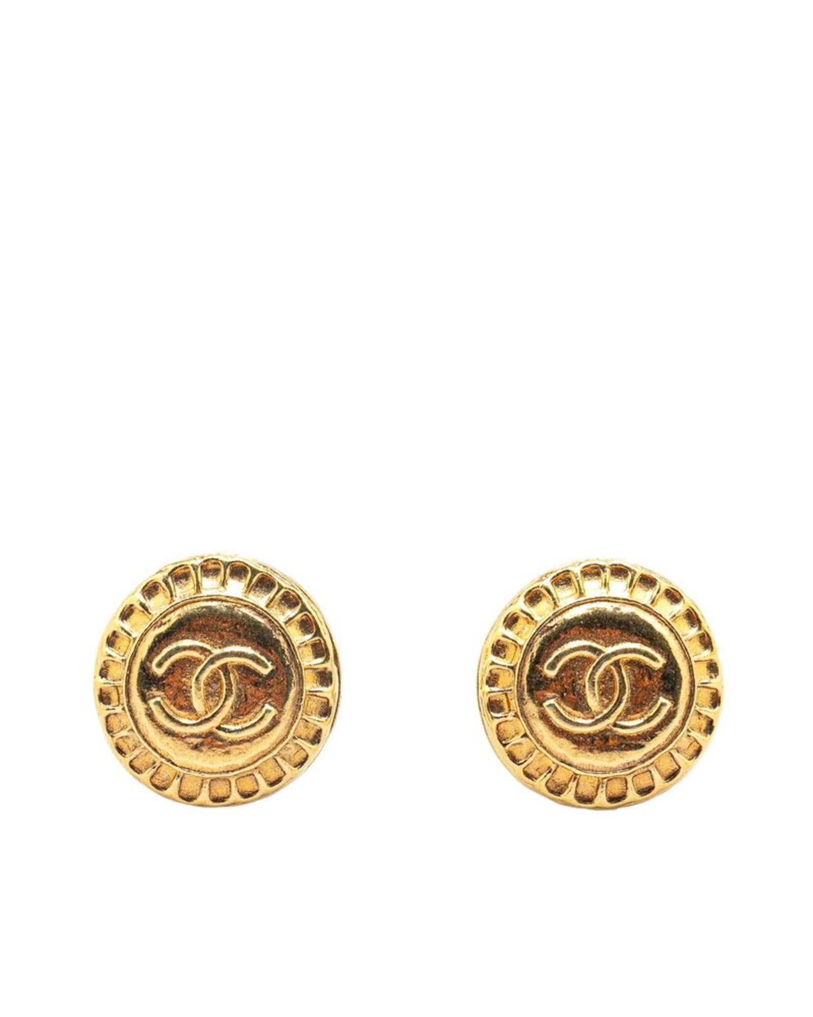 Chanel CC Logo Earrings