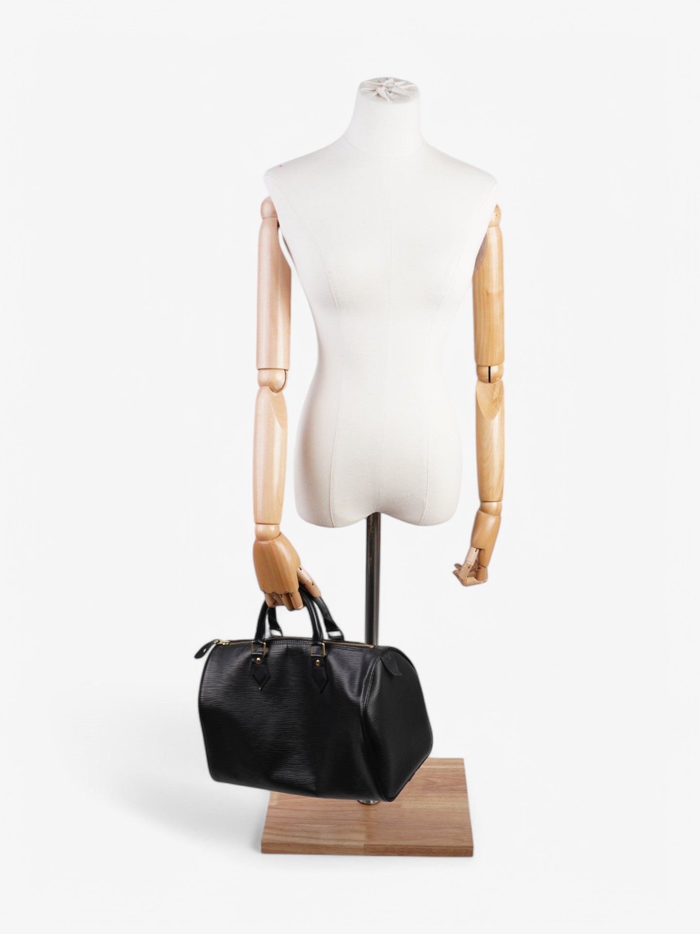 Louis Vuitton Speedy 30 Black Leather Epi Handbag Leather 31