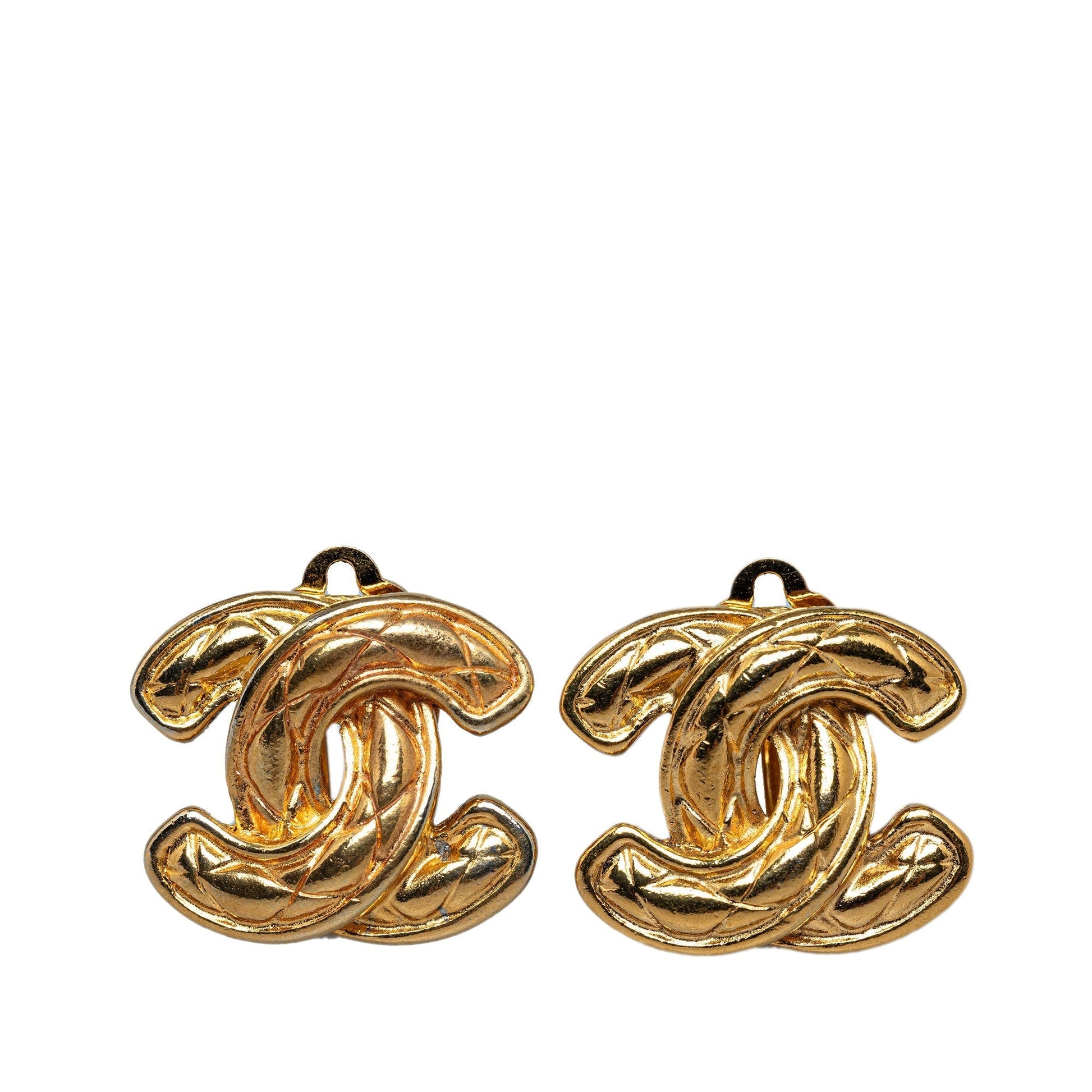 CHANEL CC Clip On Earrings Costume Earrings