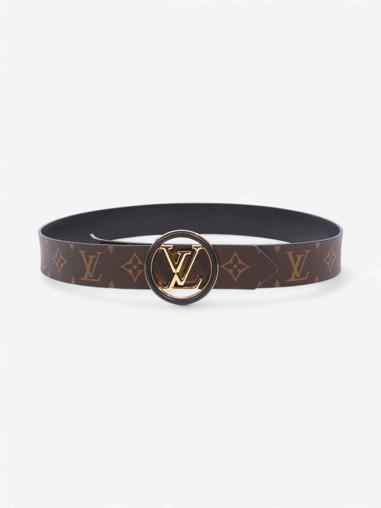 Louis Vuitton Circle 35MM Reversible Coated 95cm Monogram Canvas Black Apparel