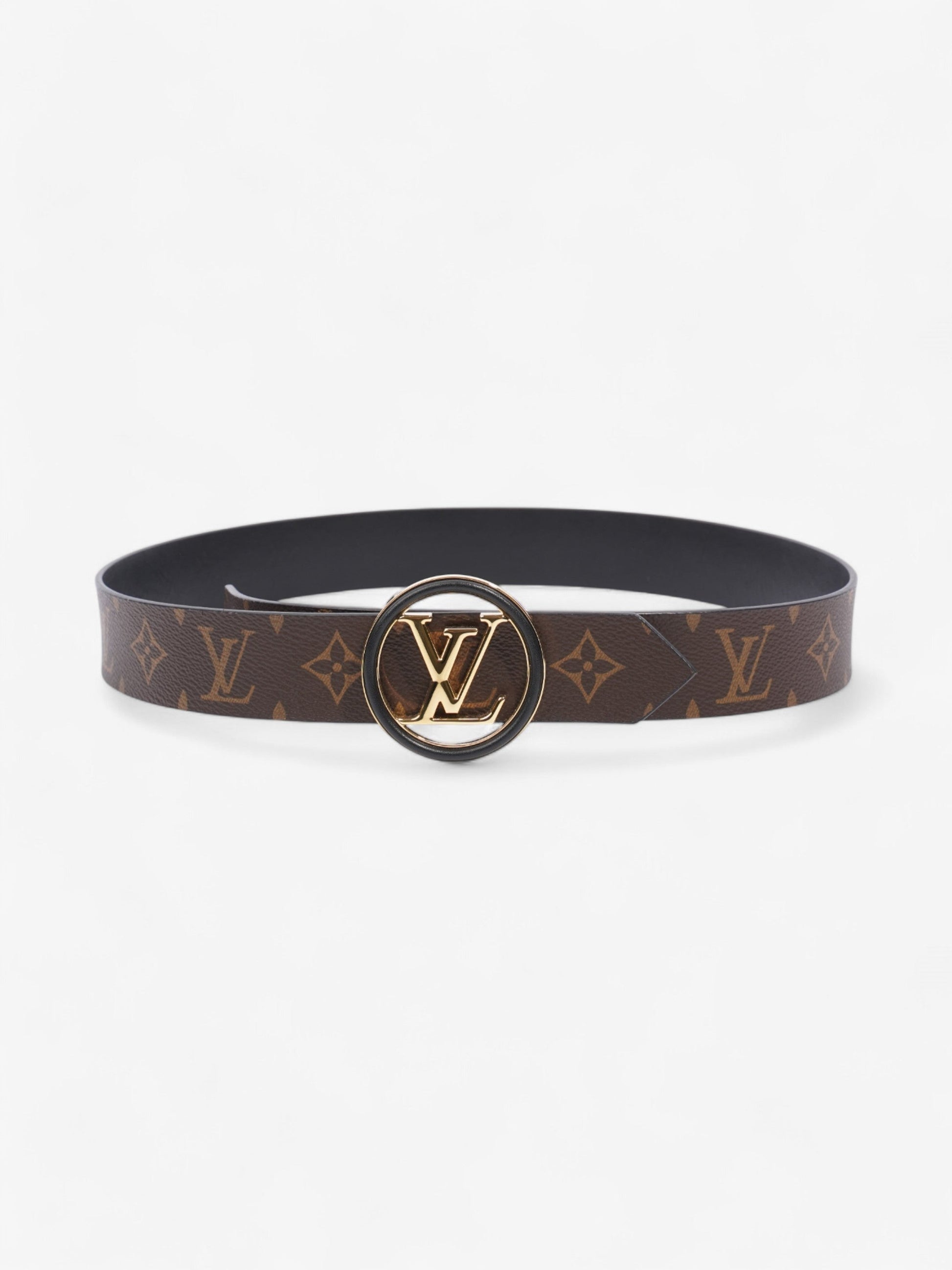 Louis Vuitton Circle 35MM Reversible Coated 95cm Monogram Canvas Black Apparel